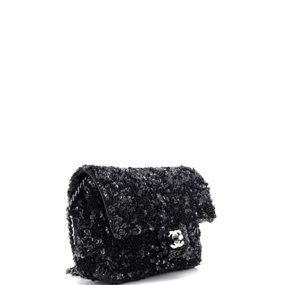 Chanel Flap Bag Sequins Mini Black - Picture 2 of 7